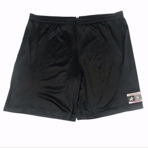 Converse L black logo drawstring athletic shorts